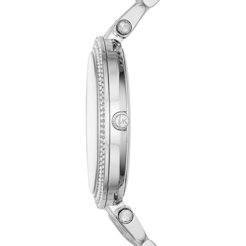 Michael Kors Ladies  Darci Silver Motif Watch