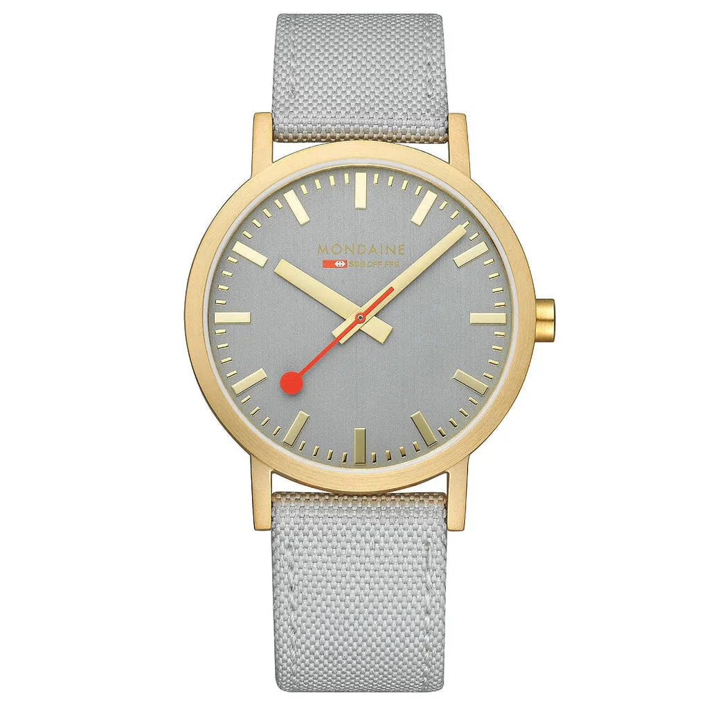 Mondaine Classic Unisex Grey Watch