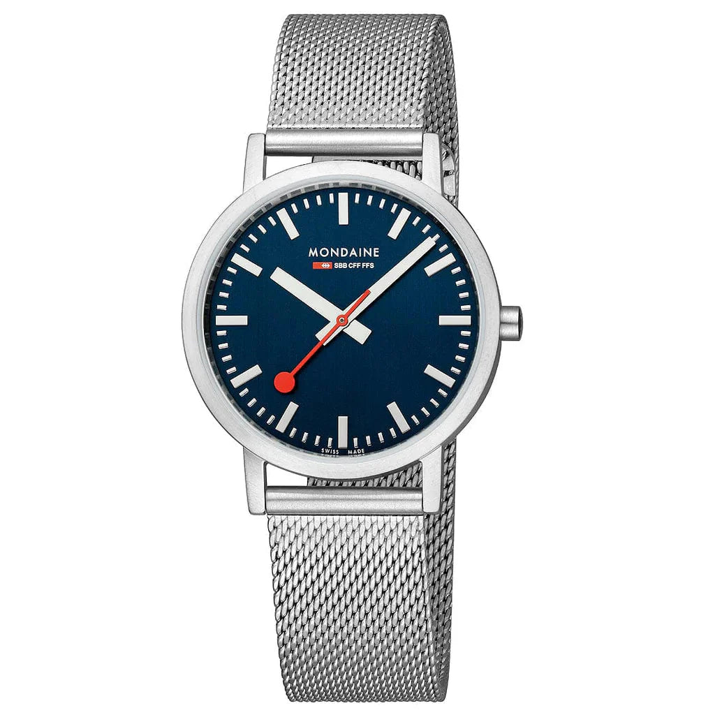 Mondaine Classic Unisex Silver Watch