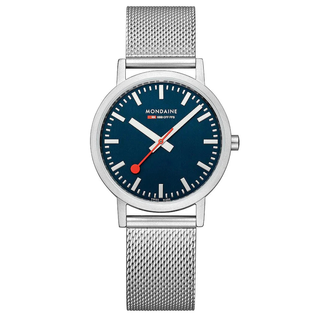 Mondaine Classic Unisex Silver Watch