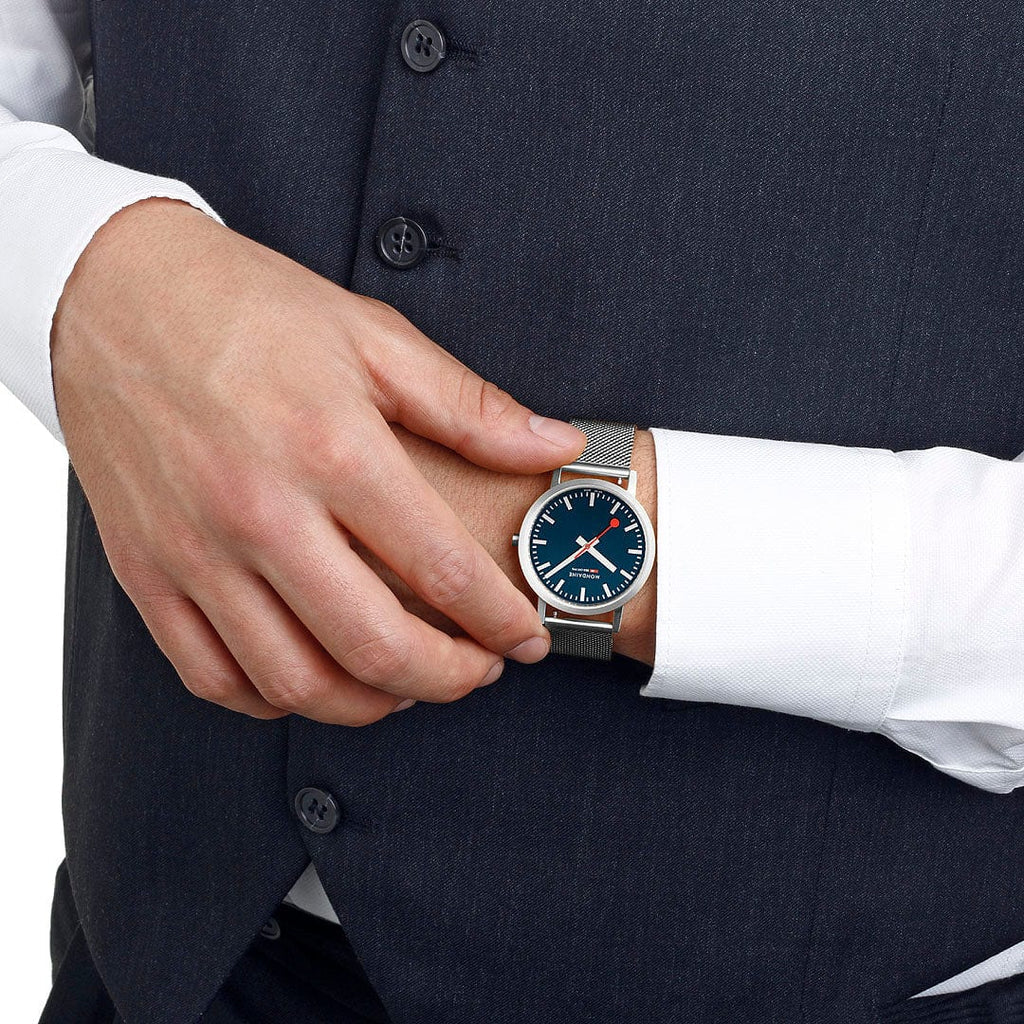 Mondaine Classic Unisex Silver Watch