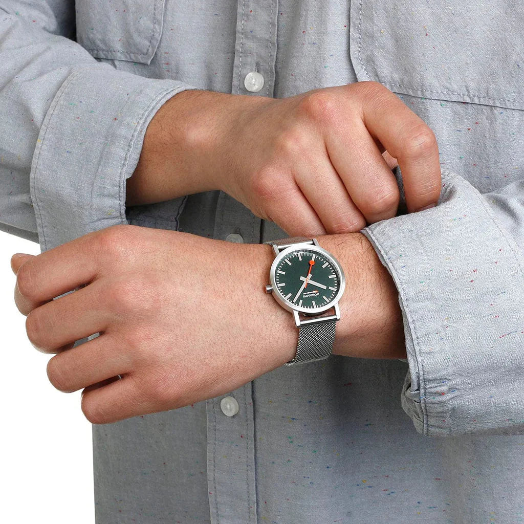 Mondaine Classic Unisex Silver Watch