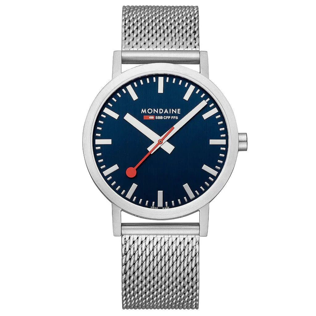 Mondaine Classic Unisex Silver Watch