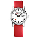 Mondaine Evo2 Ladies White Red Watch