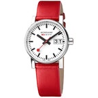 Mondaine Evo2 Ladies White Red Watch