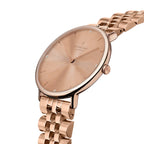 Nordgreen Native Rose Gold Stainless Steel 32mm Rose Gold Case Watch