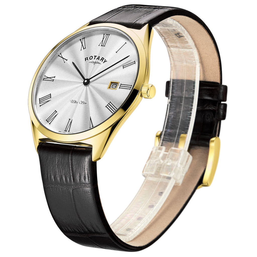 Rotary Ultra Slim Men's Gold Watch
