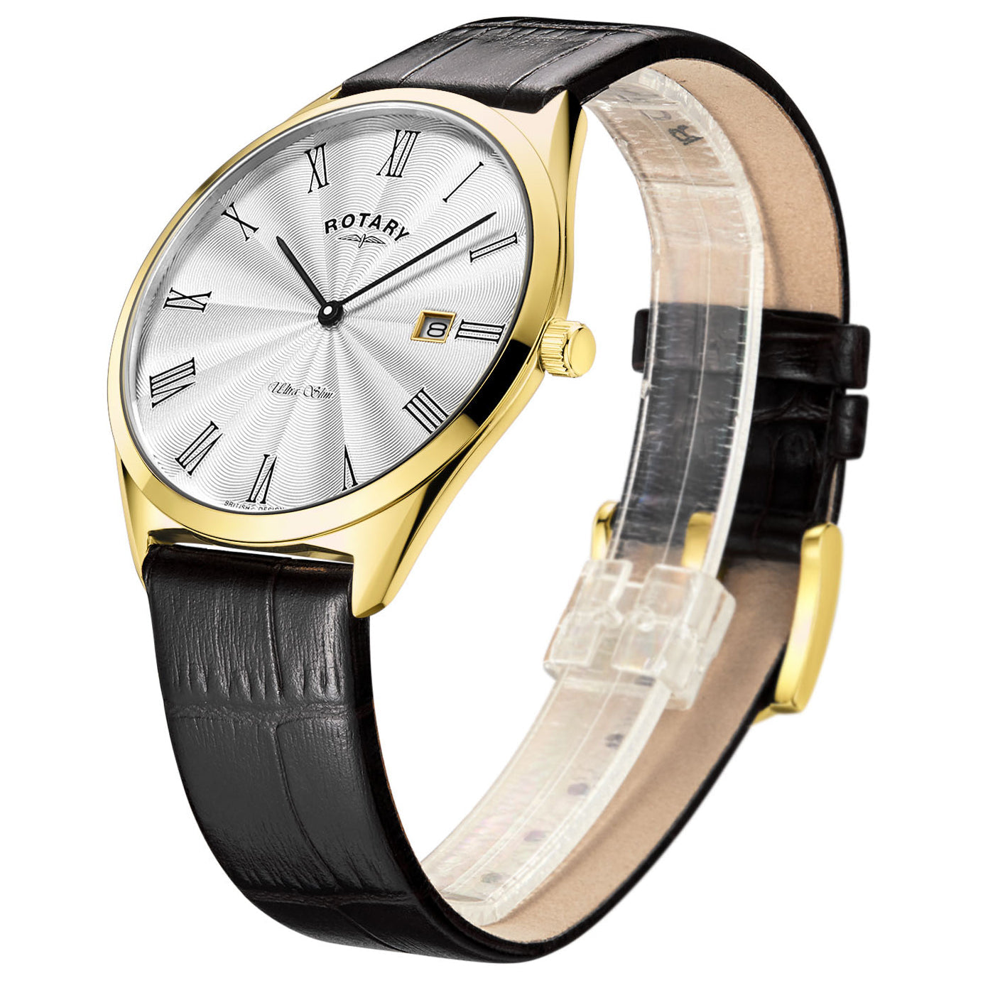 Rotary Ultra Slim Men's Gold Watch