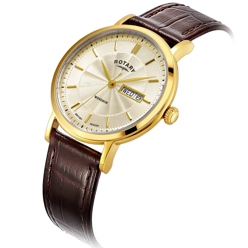 Rotary Windsor Men's Gold Watch
