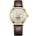 Rotary Windsor Moon-Phase  Men's Brown Watch