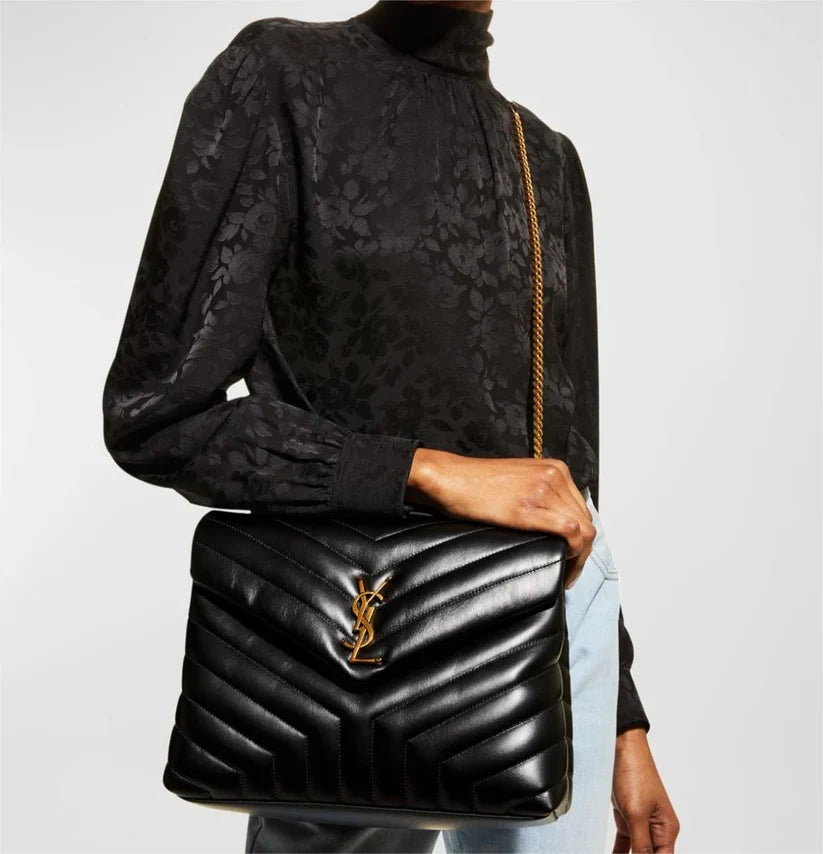 Serenityll™ 100222 Luxury Bag Black in Gold 32x22x11cm