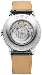 Baume & Mercier Classima Automatic Blue Dial Black Leather Strap Date Mens Watch MOA10480