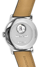 Baume & Mercier Classima Automatic Silver Dial Brown Leather Strap Mens Watch M0A8688