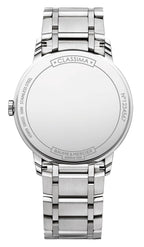 Baume & Mercier Classima Stainless Steel White Dial Date Quartz Mens Watch MOA10354