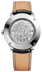 Baume & Mercier Clifton Baumatic COSC Automatic Black Dial Black Leather Strap Date Mens Watch M0A10692