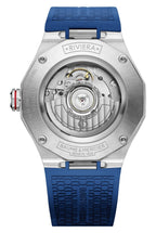 Baume & Mercier Riviera Automatic GMT Stainless Steel Blue Dial Blue Rubber Strap Date Mens Watch MOA10659