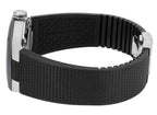 Baume & Mercier Riviera Automatic Stainless Steel & Black ADLC Blue Dial Black Rubber Strap Date Mens Watch M0A10768