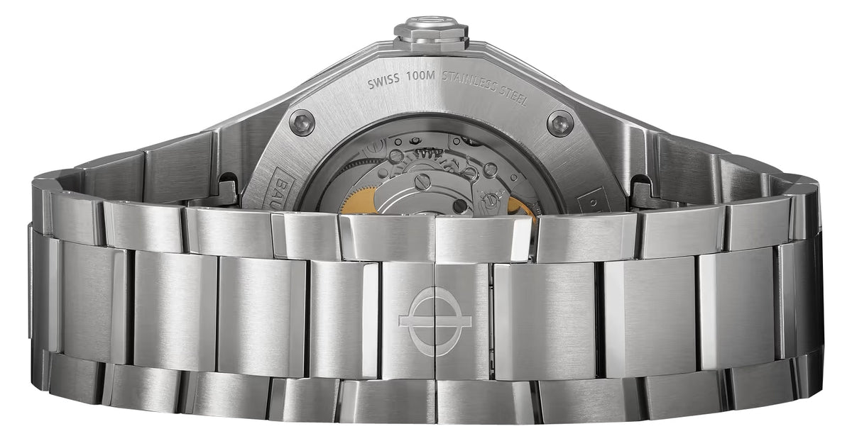 Baume & Mercier Riviera Automatic Stainless Steel Black Dial Date Mens Watch M0A10621