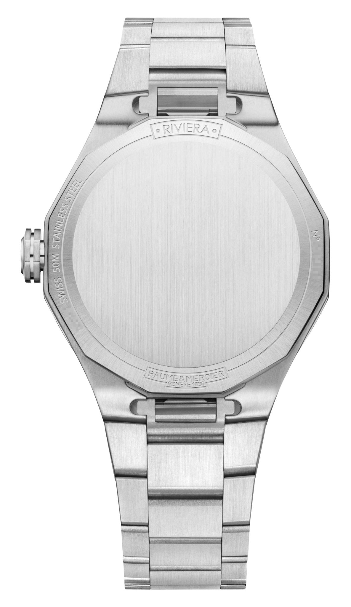Baume & Mercier Riviera Stainless Steel Blue Dial Date Quartz Womens Watch M0A10727