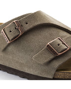 Zurich Taupe Suede Leather Sandals