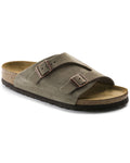 Zurich Taupe Suede Leather Sandals