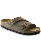 Zurich Taupe Suede Leather Sandals