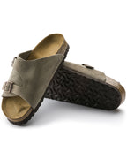 Zurich Taupe Suede Leather Sandals