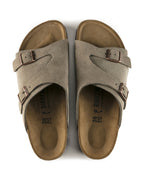 Zurich Taupe Suede Leather Sandals