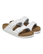 Arizona White Leather Sandals