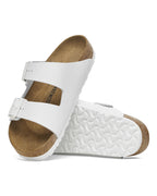 Arizona White Leather Sandals