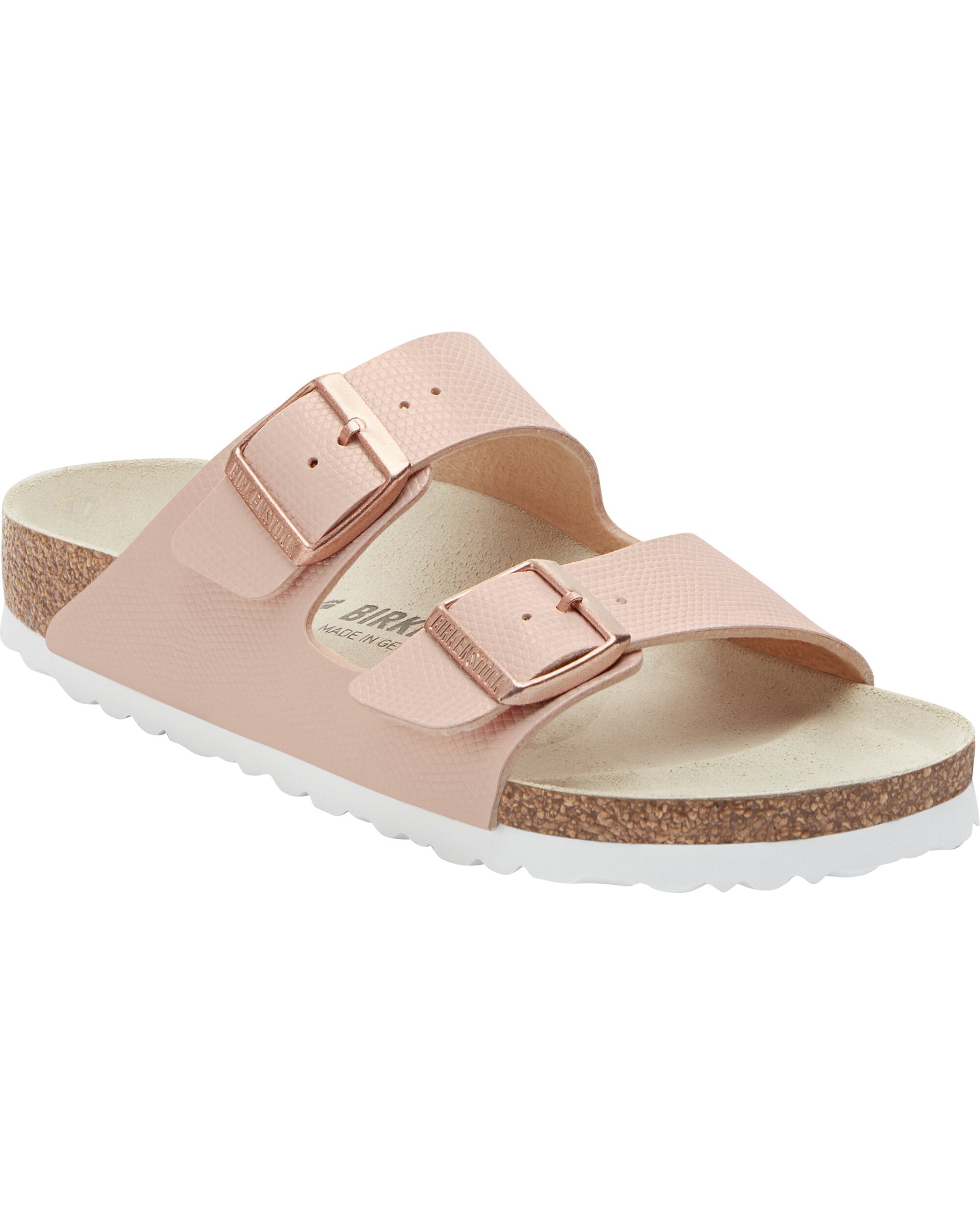 Arizona Shiny Lizard Light Rose Birko-Flor Sandals