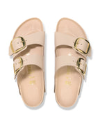 Arizona Big Buckle High Shine New Beige Leather Sandals
