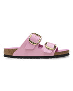 Arizona Big Buckle High Shine Fondant Pink Leather Sandals