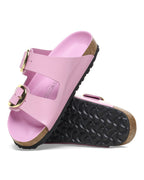 Arizona Big Buckle High Shine Fondant Pink Leather Sandals