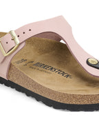 Gizeh Soft Pink Nubuck Leather Sandals