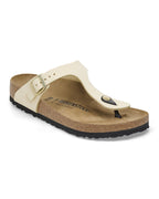 Gizeh Ecru Nubuck Leather Sandals