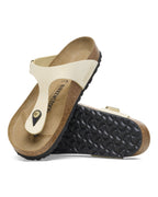 Gizeh Ecru Nubuck Leather Sandals
