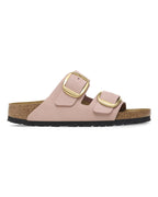 Arizona Big Buckle Soft Pink Nubuck Leather Sandals