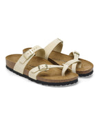 Mayari Ecru Nubuck Leather Sandals