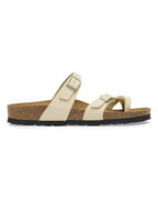 Mayari Ecru Nubuck Leather Sandals