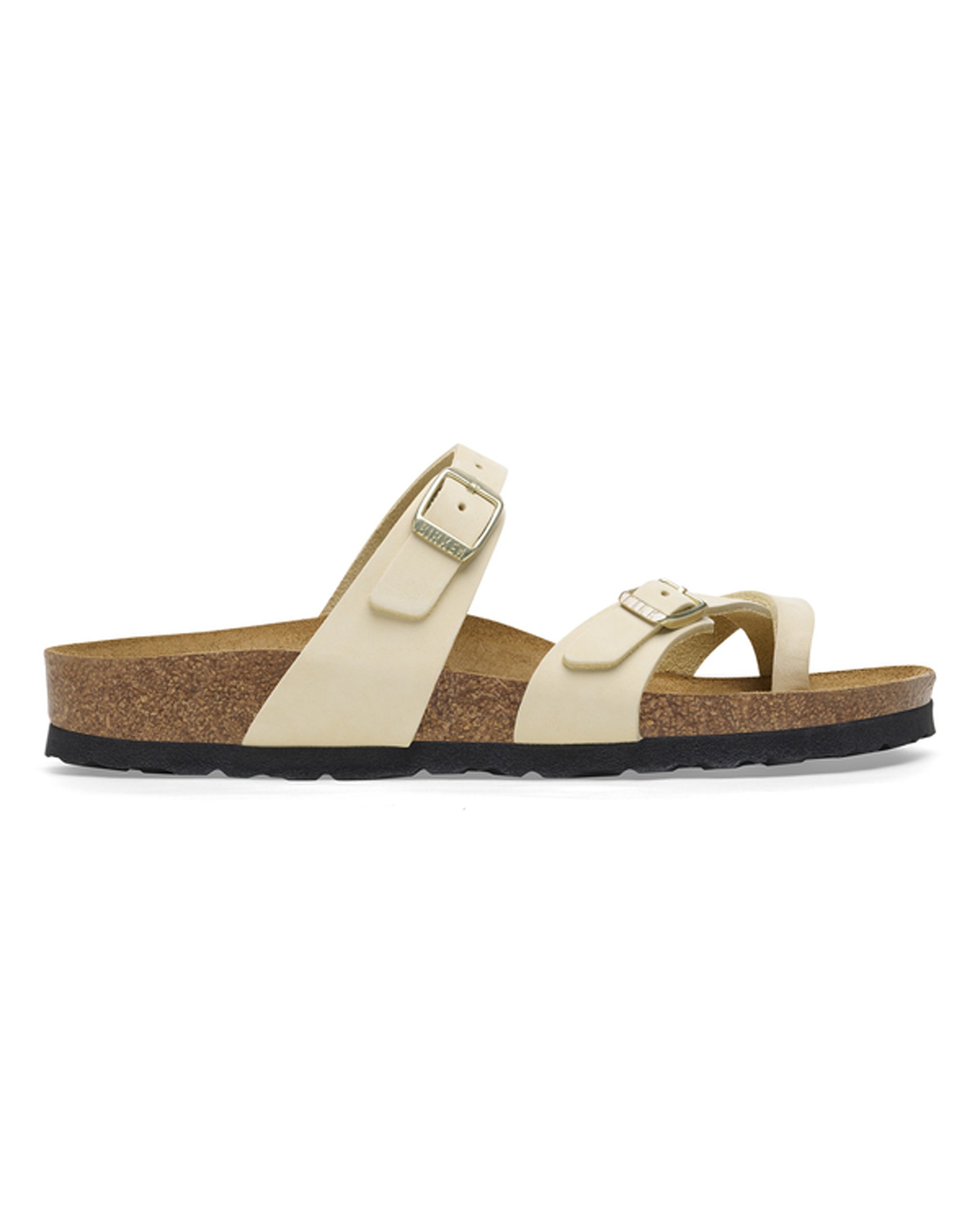 Mayari Ecru Nubuck Leather Sandals