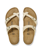 Mayari Ecru Nubuck Leather Sandals