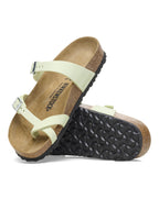 Mayari Faded Lime Nubuck Leather Sandals