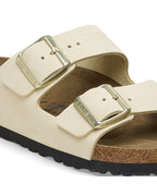 Arizona Ecru Nubuck Leather Sandals