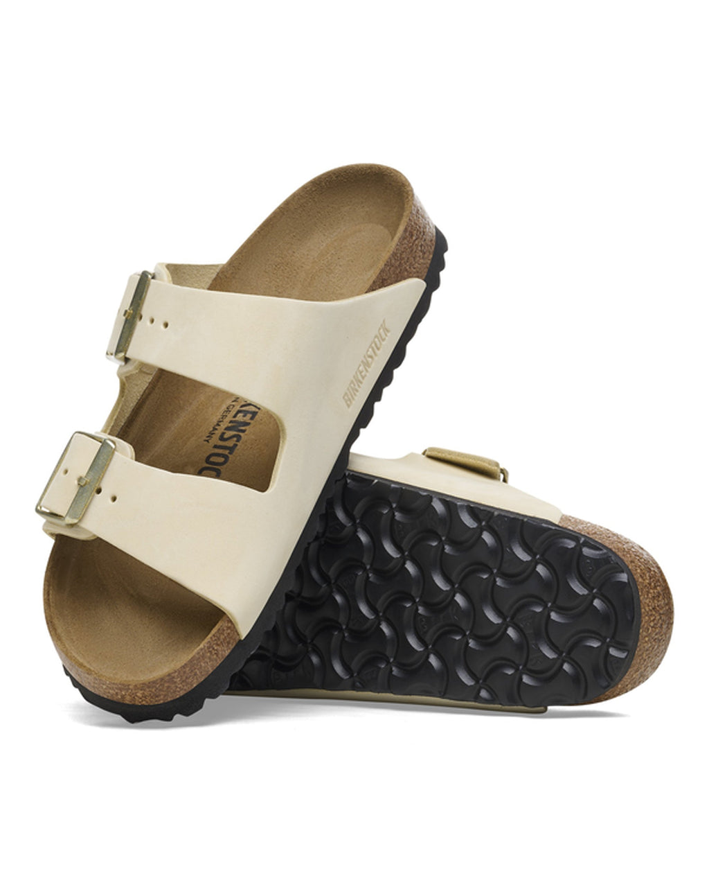 Arizona Ecru Nubuck Leather Sandals