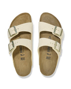 Arizona Ecru Nubuck Leather Sandals