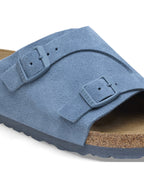 Zurich Elemental Blue Suede Leather Sandals