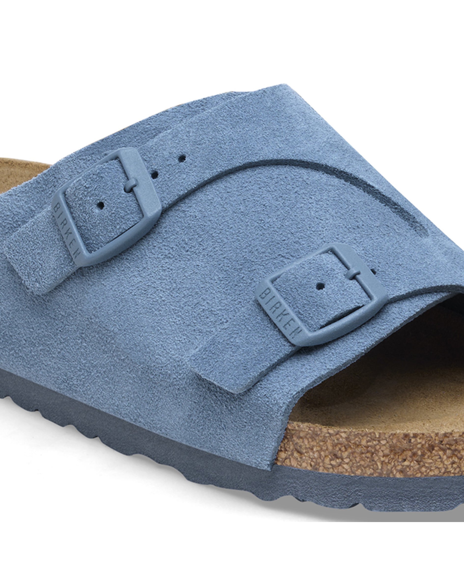 Zurich Elemental Blue Suede Leather Sandals