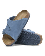 Zurich Elemental Blue Suede Leather Sandals