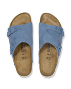 Zurich Elemental Blue Suede Leather Sandals